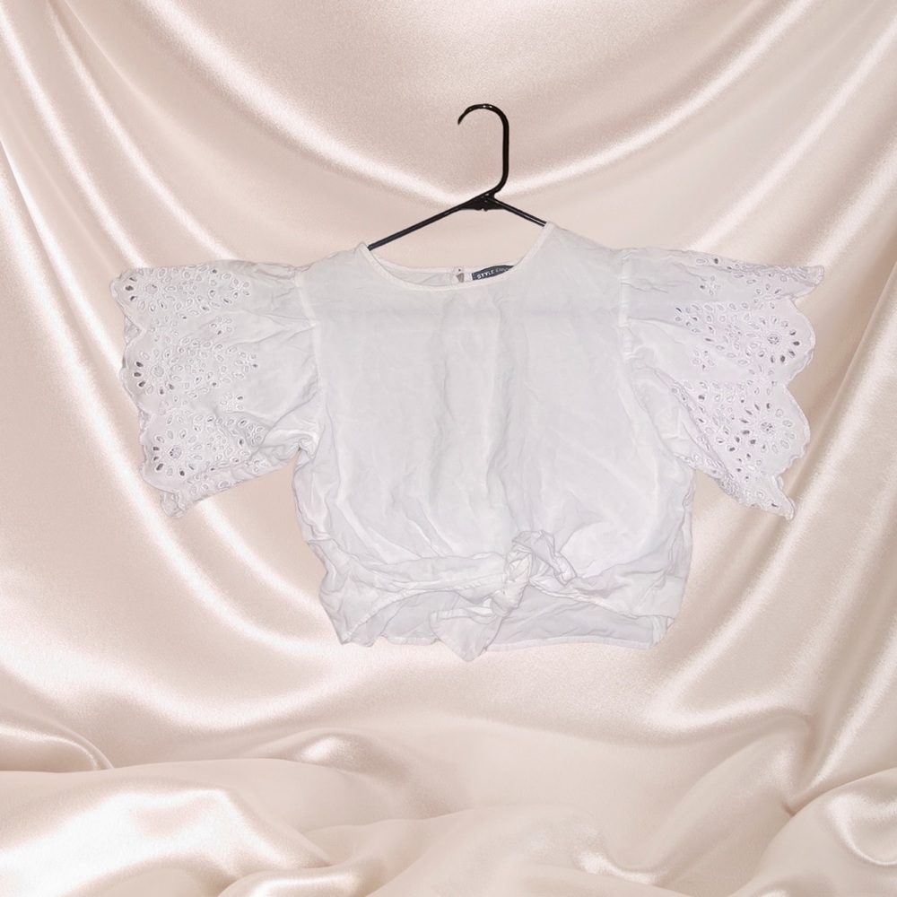 White Crop Top